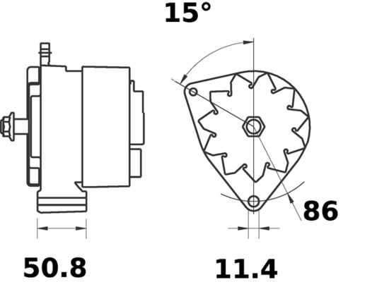 Mahle Original Alternator/Dynamo MG 58