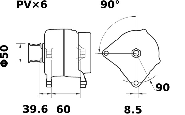 Mahle Original Alternator/Dynamo MG 26