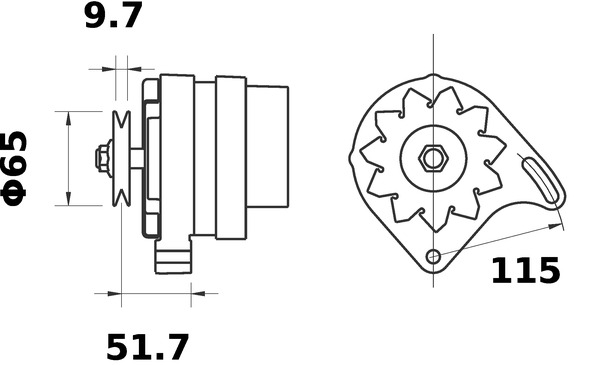 Mahle Original Alternator/Dynamo MG 18