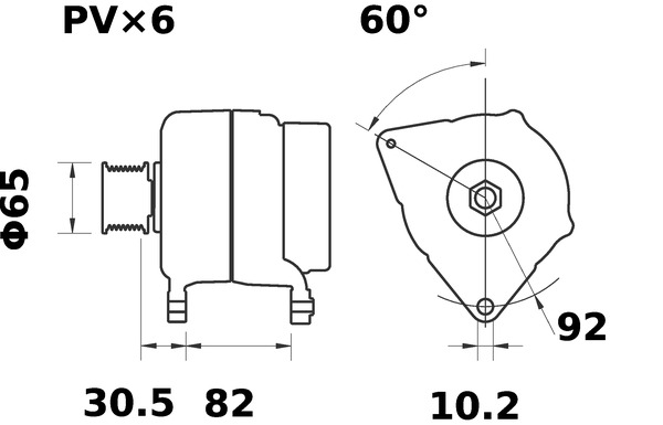 Mahle Original Alternator/Dynamo MG 10