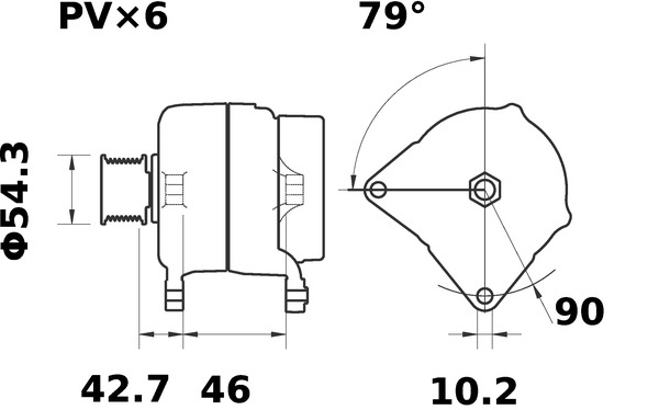 Mahle Original Alternator/Dynamo MG 11