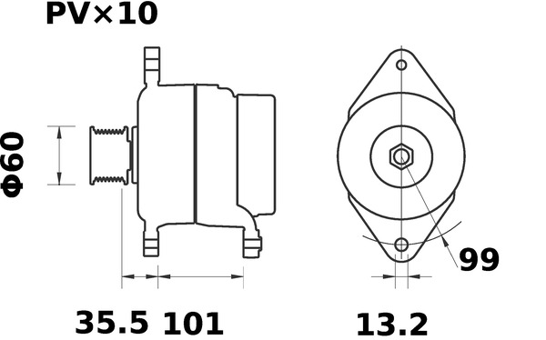 Mahle Original Alternator/Dynamo MG 1