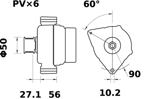 Mahle Original Alternator/Dynamo MG 2