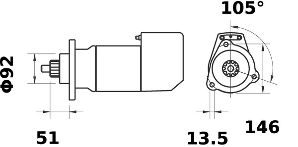 Mahle Original Starter MS 567