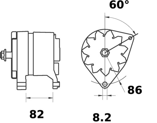 Mahle Original Alternator/Dynamo MG 686