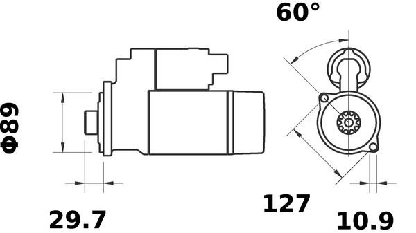 Mahle Original Starter MS 646