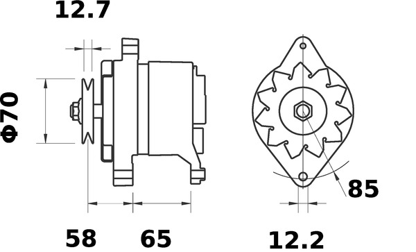 Mahle Original Alternator/Dynamo MG 763