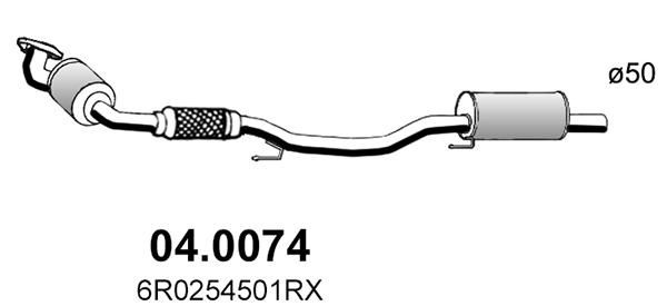 Katalysator Asso 04.0074