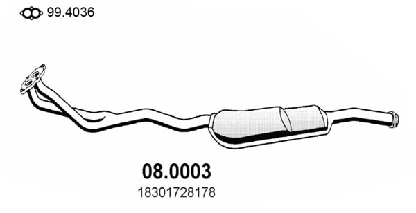 Katalysator Asso 08.0003