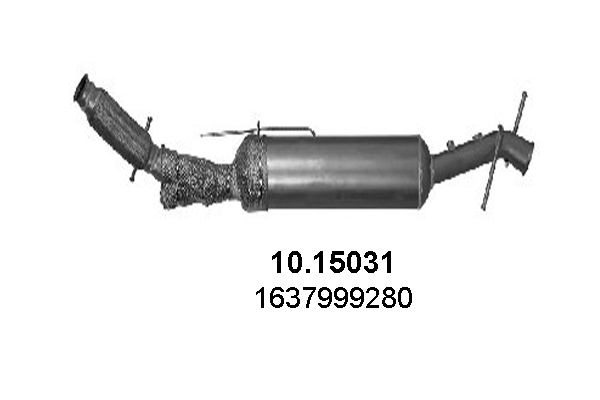 Roetfilter, uitlaatinstallatie Asso 10.15031