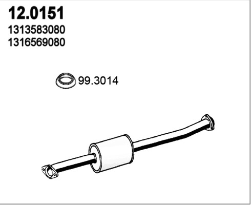 Katalysator Asso 12.0151