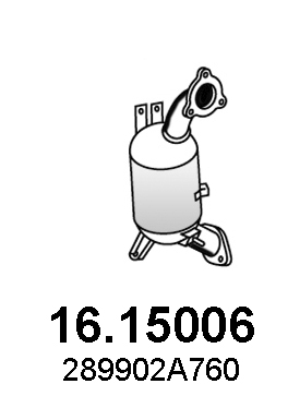 Roetfilter, uitlaatinstallatie Asso 16.15006