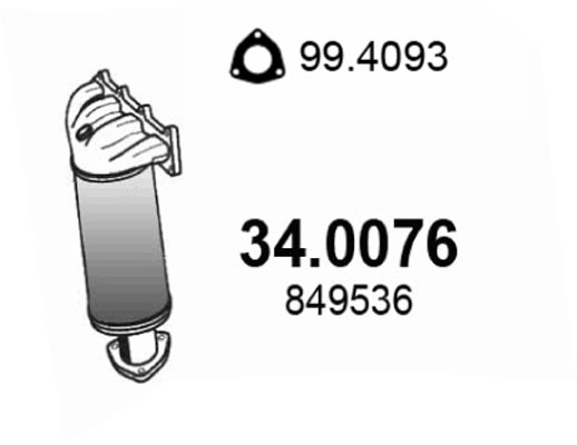 Katalysator Asso 34.0076