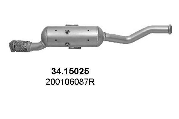 Roetfilter, uitlaatinstallatie Asso 34.15025