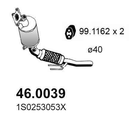 Katalysator Asso 46.0039
