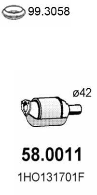 Katalysator Asso 58.0011