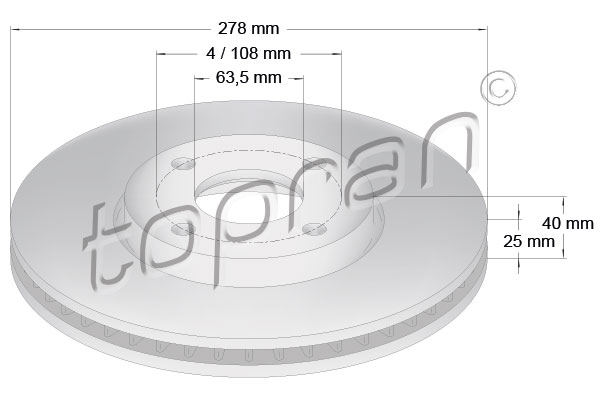 Remschijven Topran 304 886