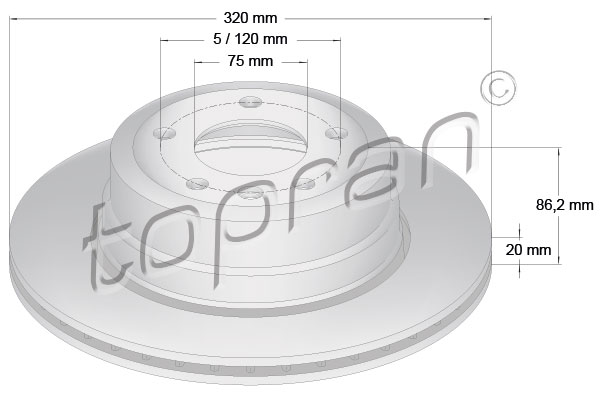 Remschijven Topran 502 874