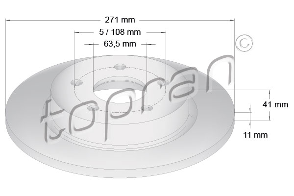 Remschijven Topran 304 250