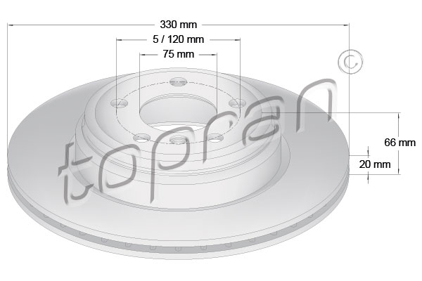 Remschijven Topran 503 018