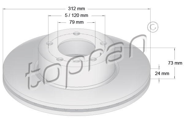 Remschijven Topran 501 712