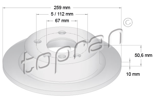 Remschijven Topran 503 071