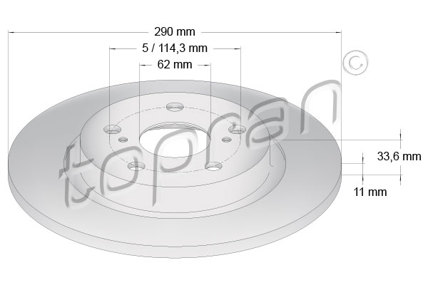 Remschijven Topran 631 157