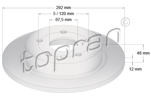 Remschijven Topran 207 653