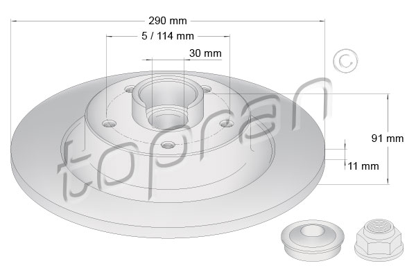 Remschijven Topran 631 169