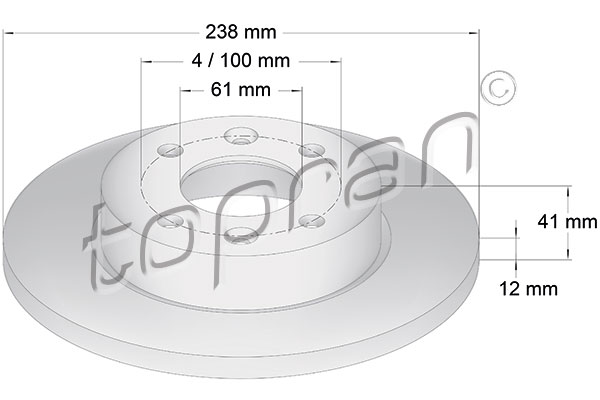 Remschijven Topran 700 175