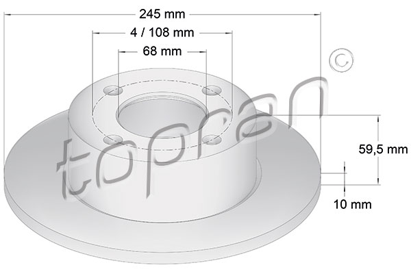 Remschijven Topran 103 702