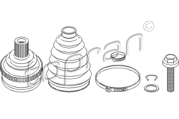 Homokineet reparatieset Topran 108 112