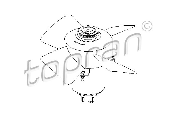 Ventilatorwiel-motorkoeling Topran 107 708