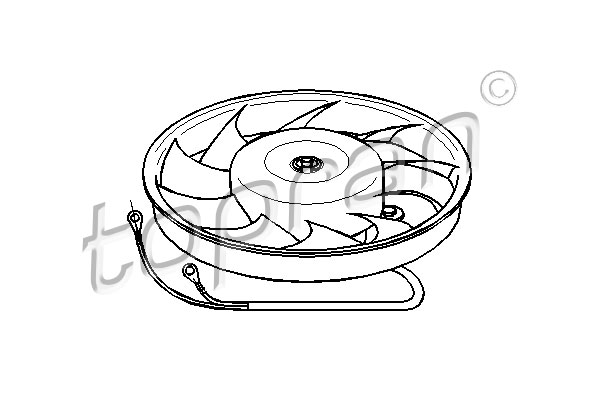 Ventilatorwiel-motorkoeling Topran 103 774