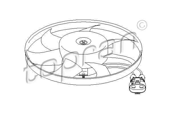 Ventilatorwiel-motorkoeling Topran 111 445