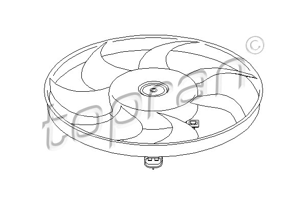 Ventilatorwiel-motorkoeling Topran 202 364