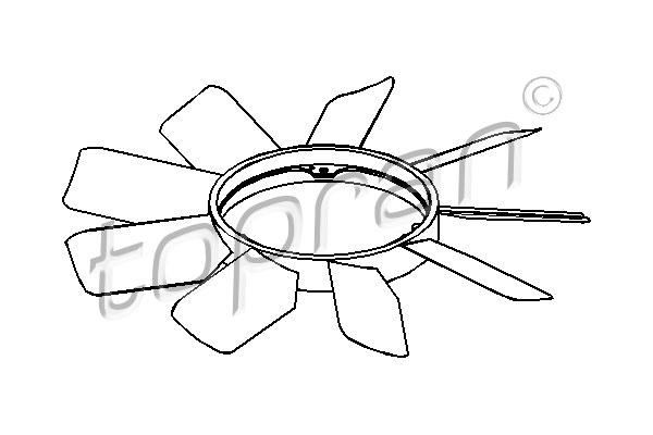 Ventilatorwiel-motorkoeling Topran 401 000