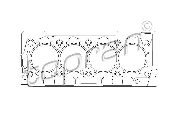 Cilinderkop pakking Topran 722 337