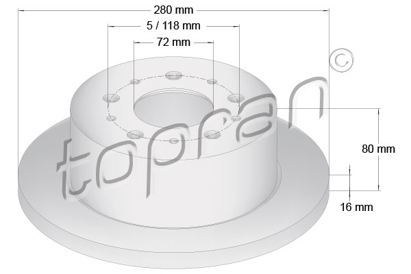 Remschijven Topran 722 596