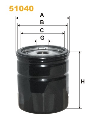 Oliefilter Wix Filters 51040