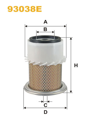 Luchtfilter Wix Filters 93038E