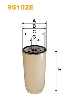 Brandstoffilter Wix Filters 95102E