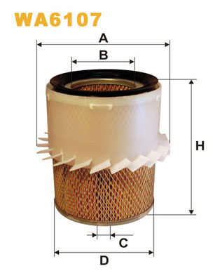 Luchtfilter Wix Filters WA6107