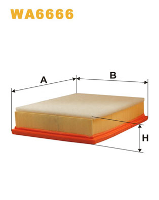Luchtfilter Wix Filters WA6666