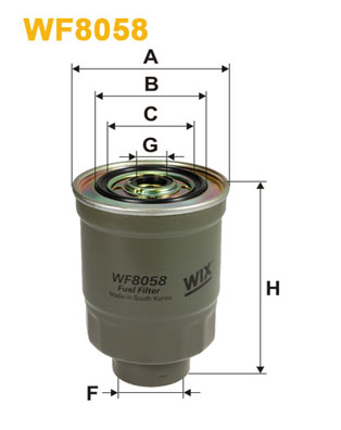 Brandstoffilter Wix Filters WF8058