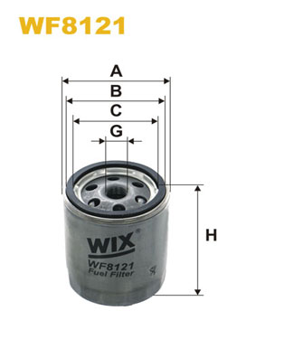 Brandstoffilter Wix Filters WF8121