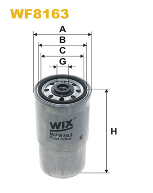 Brandstoffilter Wix Filters WF8163