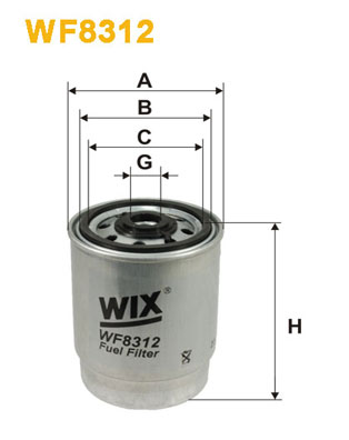 Brandstoffilter Wix Filters WF8312