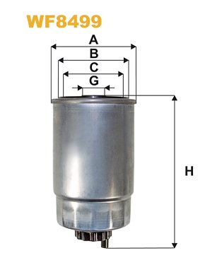 Brandstoffilter Wix Filters WF8499