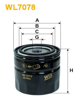 Oliefilter Wix Filters WL7078